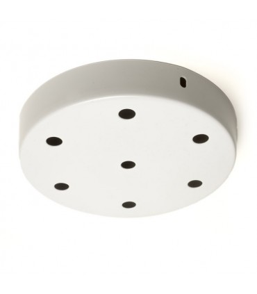 Metálico 7 salidas plano blanco