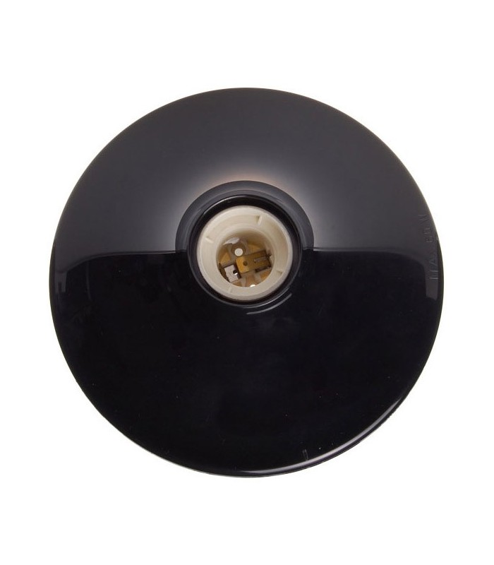 Volcán plástico negro