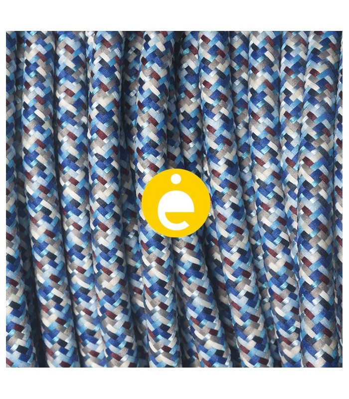 Azul multicolor redondo