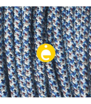 Azul multicolor redondo