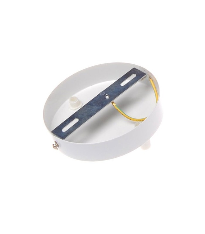 Metálico 2 salidas plano blanco