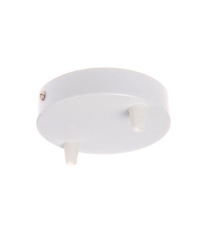 Metálico 2 salidas plano blanco