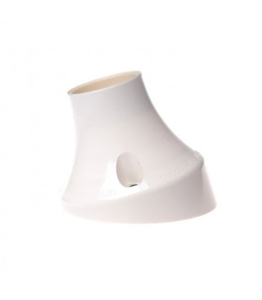 Mini volcán blanco inclinado