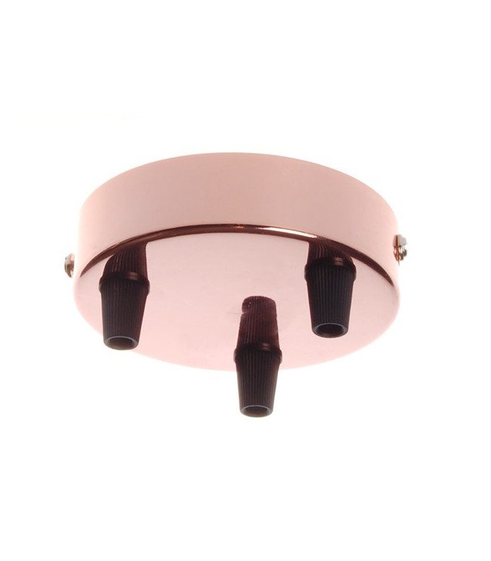 Metálico 3 salidas plano cobre