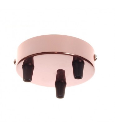 Metálico 3 salidas plano cobre