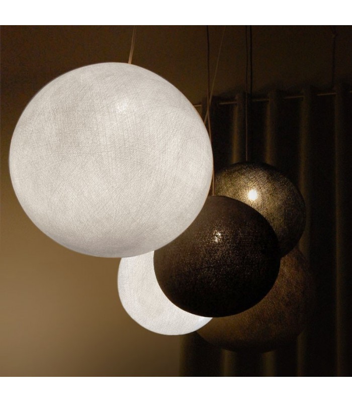 Pantalla bola textil amarilla