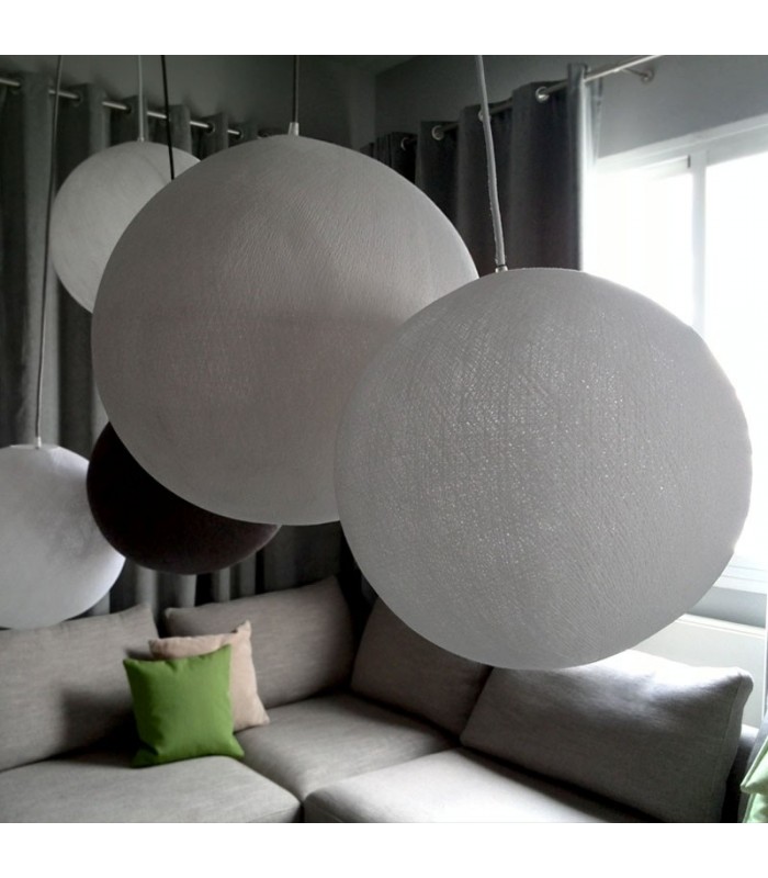 Pantalla bola textil amarilla