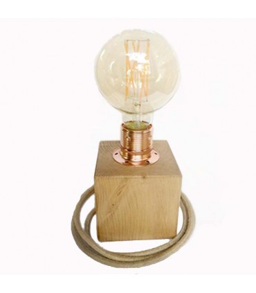 Taco de madera tintado