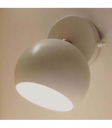 pantalla Lago metalica redonda blanca