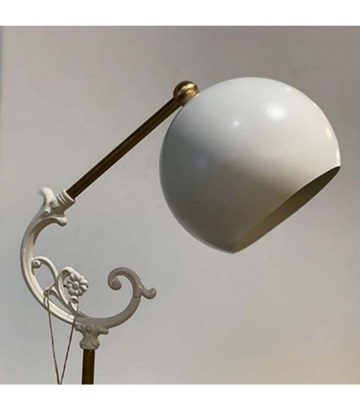 pantalla Lago metalica redonda blanca