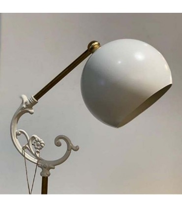 pantalla Lago metalica redonda blanca