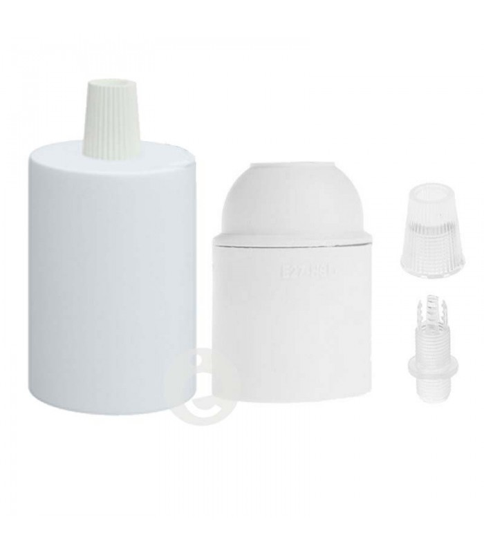 Cubre casquillo metal blanco