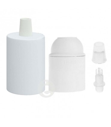 Cubre casquillo metal blanco