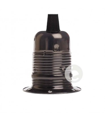 Portalámpara roscado metálico oro