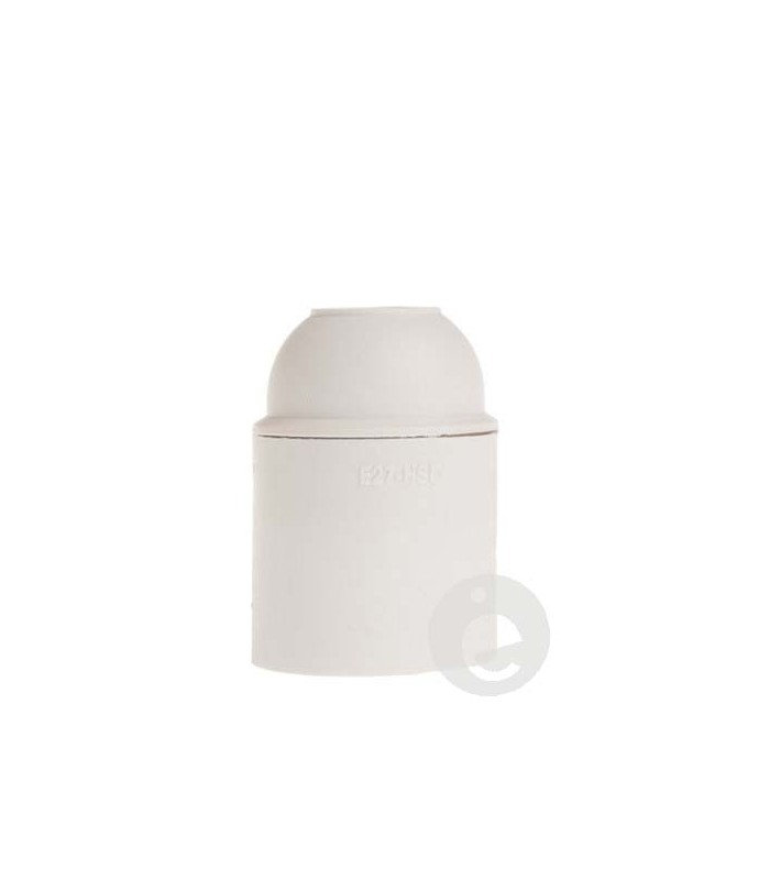 Portalámpara termoplástico blanco E27