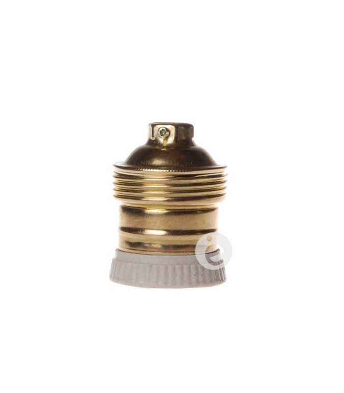 Portalámparas latón cerámico E27