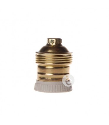 Portalámparas latón cerámico E27