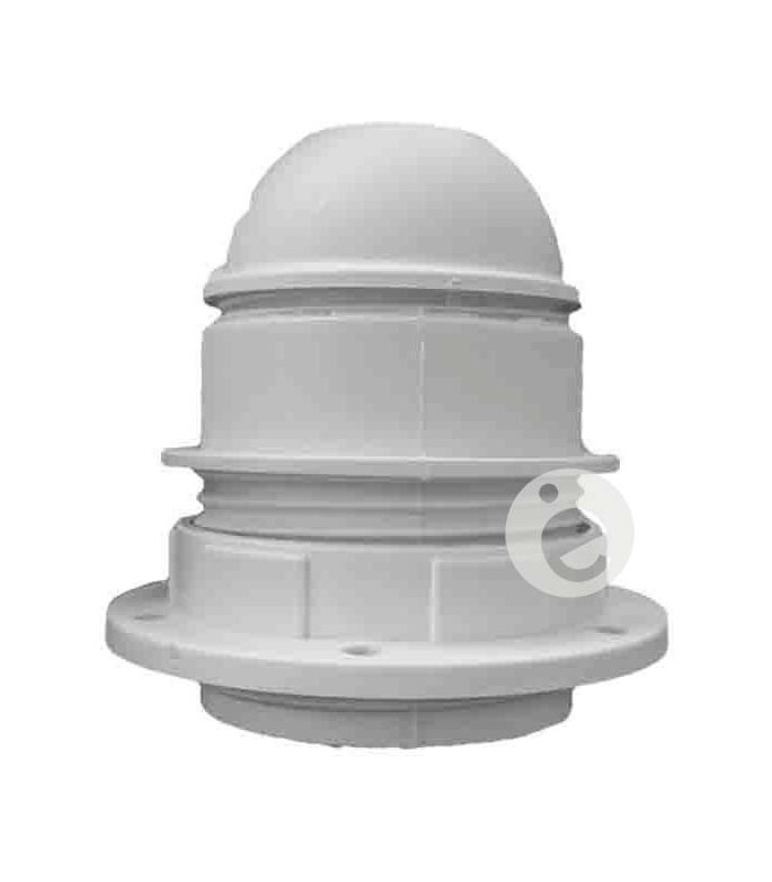 Portalámpara semi roscado termoplástico blanco