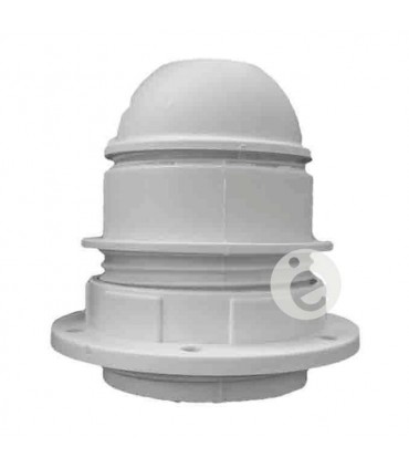 Portalámpara semi roscado termoplástico blanco
