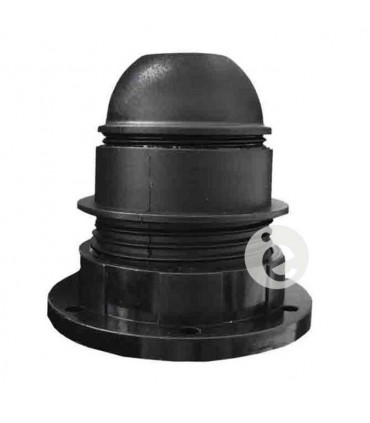 Portalámpara semi roscado termoplástico blanco