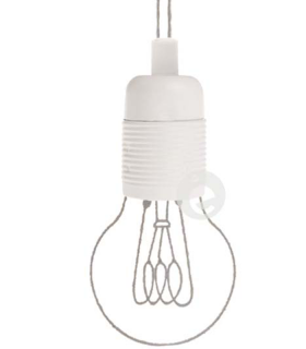 Métal noir et blanc fileté