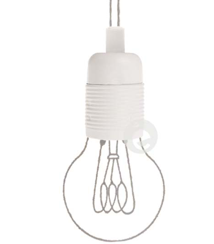 Métal noir et blanc fileté