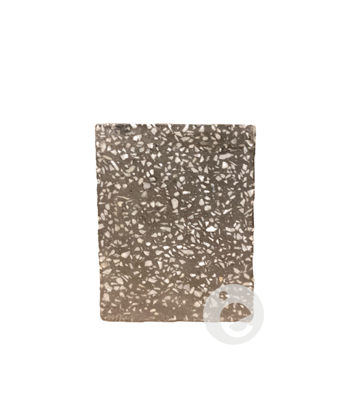 Square Black Terrazzo Cube