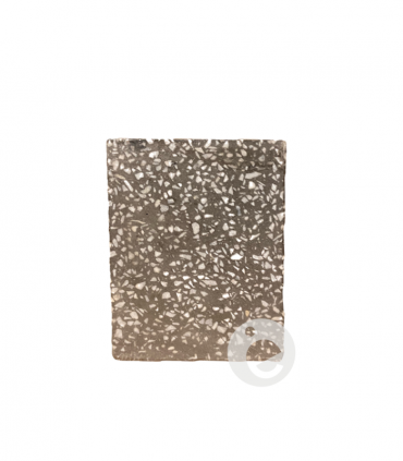 Square Black Terrazzo Cube