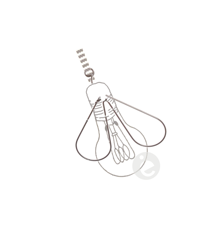 De petites ailes pendent