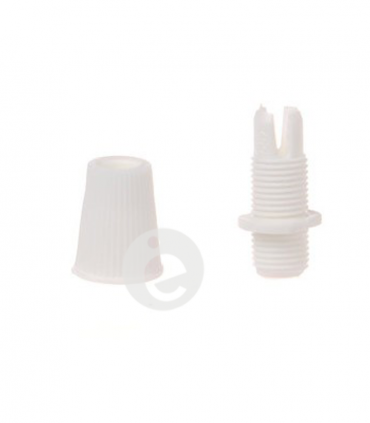 Threaded plastic cable gland