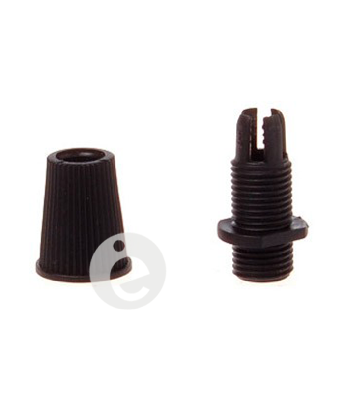 Threaded plastic cable gland