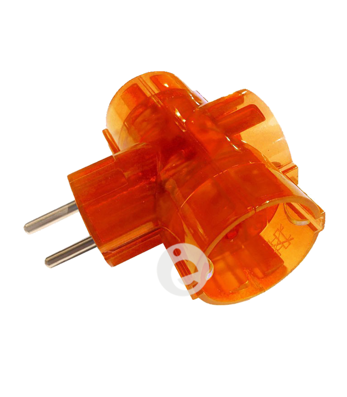 adaptador triple color