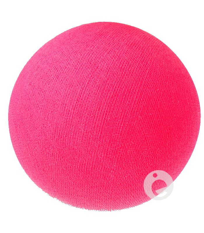 Boule textile rose brillant