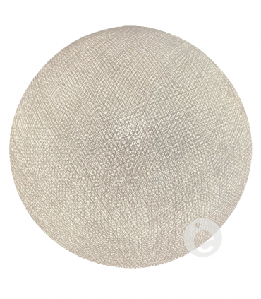 Boule textile blanche