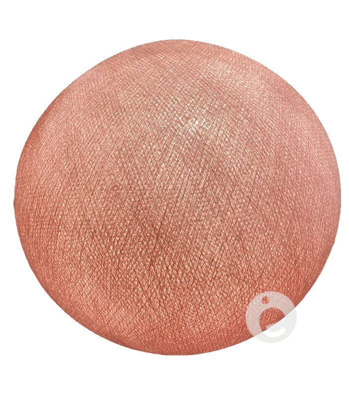 bola textil rosa luz