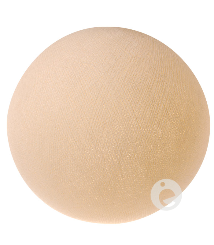 boule textile ivoire
