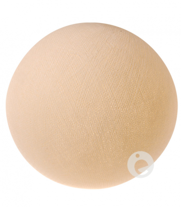 boule textile ivoire