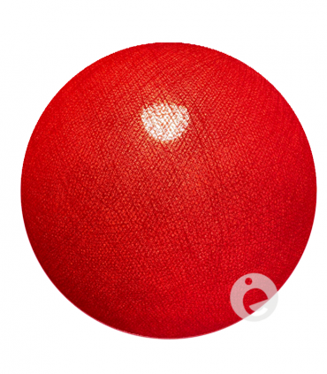 Boule textile rouge