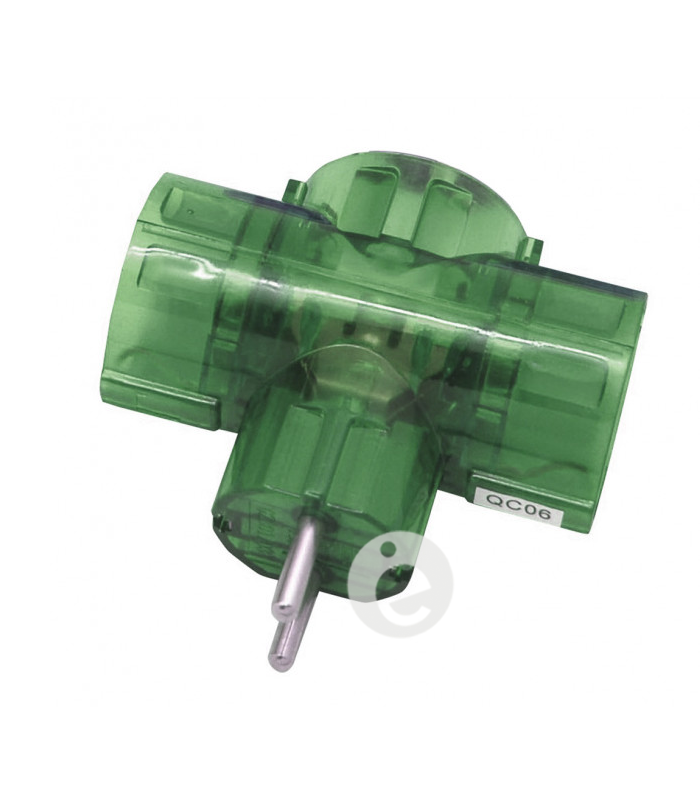 adaptador triple color