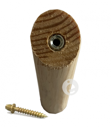 soporte madera cilindro recto