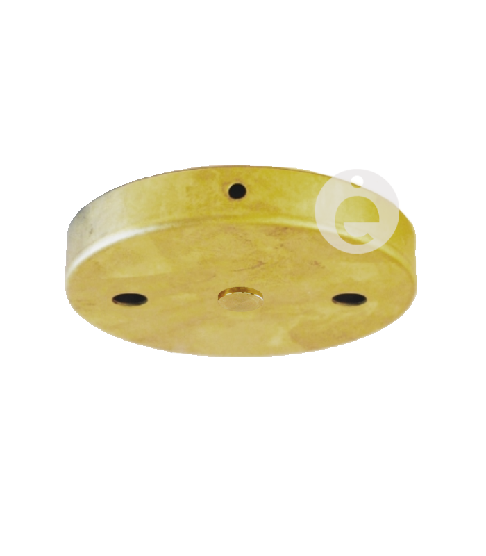 Soporte latón plano 2 salidas