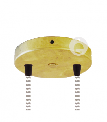 Soporte latón plano 2 salidas