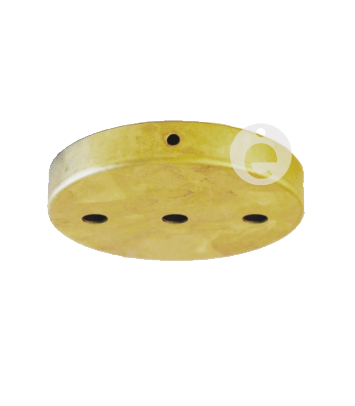 Soporte latón plano 3 salidas