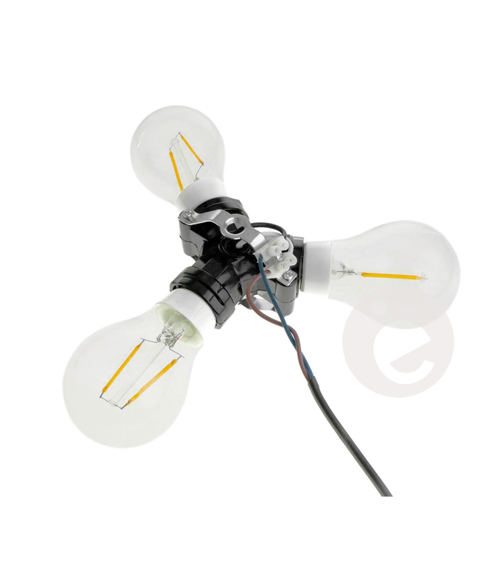 Douille multi-lampes 3 E27