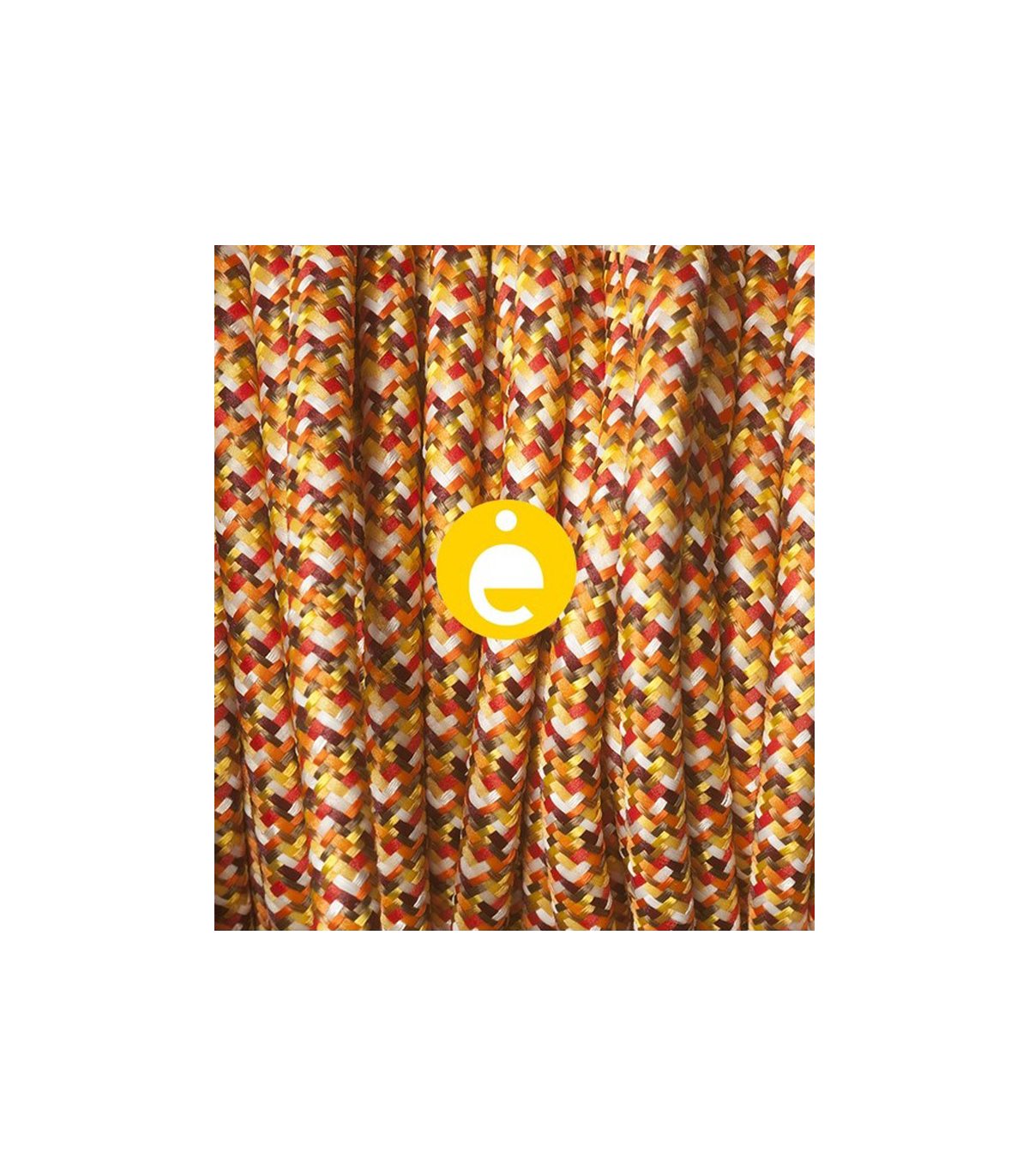 Câble multicolore orange