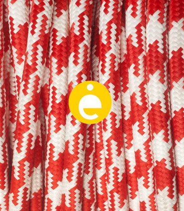 Red Houndstooth Cable