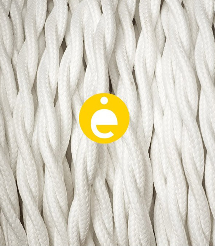 White Braided Cable