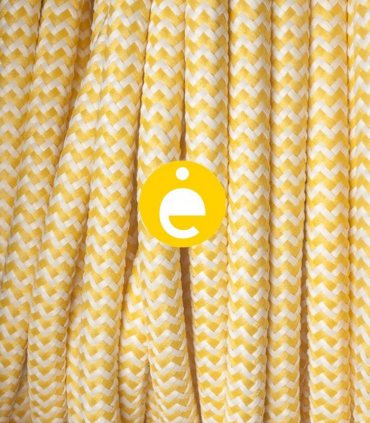 Yellow zig zag cable