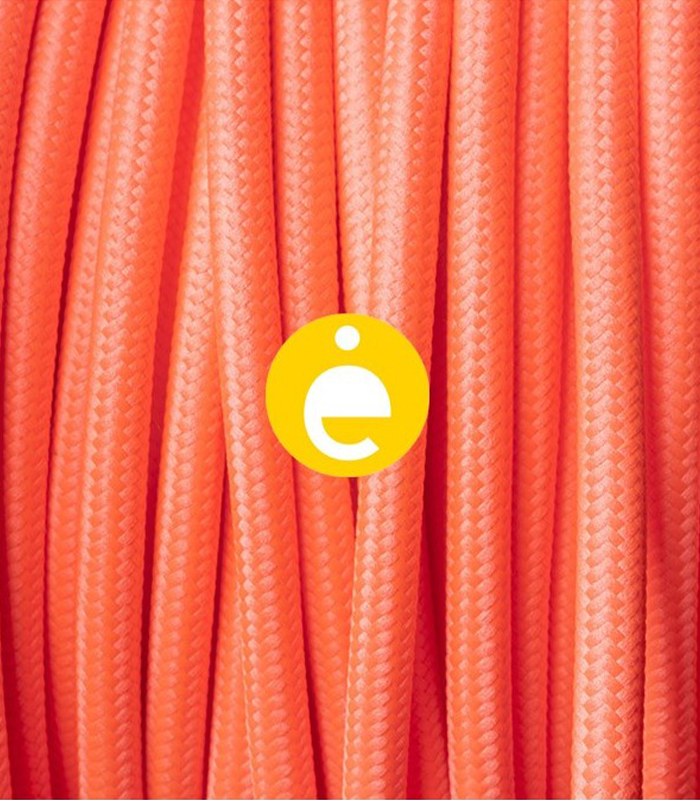 cable flúor naranja