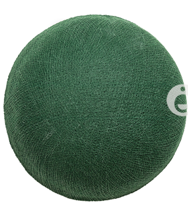 Boule textile vert foncé